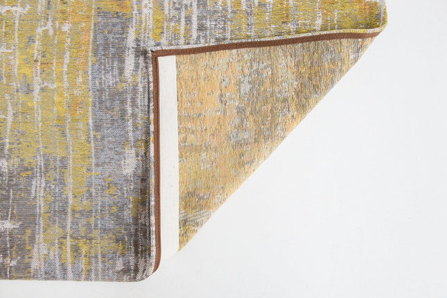 9' X 13' Gray and Yellow Abstract Non Skid Area Rug HomeRoots
