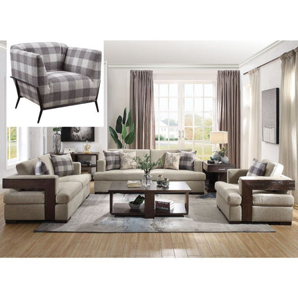 ACME 54850 Niamey Sofa with 4 Pillows
