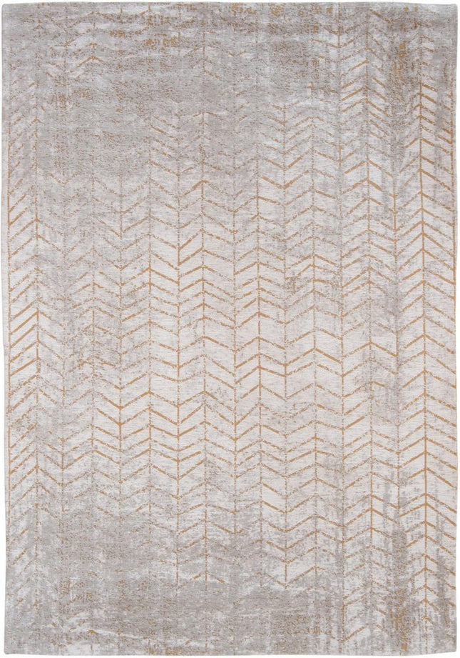 9' X 13' Gray and Yellow Chevron Non Skid Area Rug HomeRoots