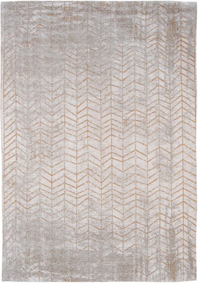9' X 13' Gray and Yellow Chevron Non Skid Area Rug HomeRoots