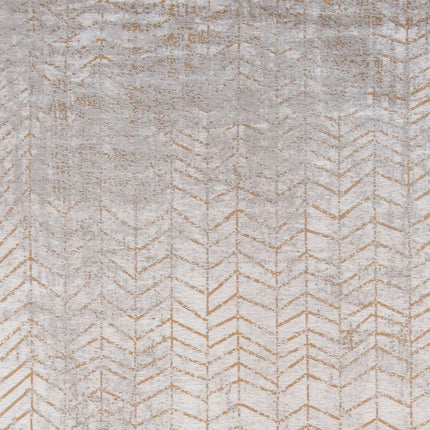 9' X 13' Gray and Yellow Chevron Non Skid Area Rug HomeRoots