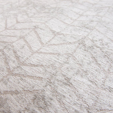 9' X 13' Gray and White Chevron Non Skid Area Rug HomeRoots