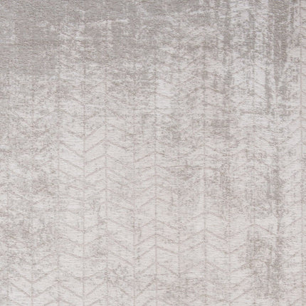 9' X 13' Gray and White Chevron Non Skid Area Rug HomeRoots