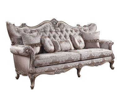 ACME 54865 Jayceon Sofa with 5 Pillows, Fabric & Champagne ACME Furniture