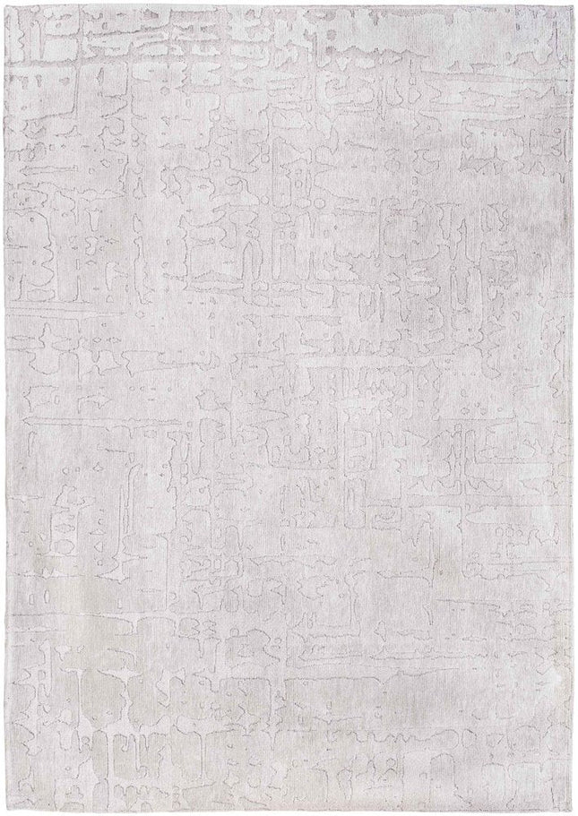 9' X 13' White Abstract Non Skid Area Rug HomeRoots