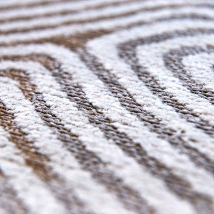9' X 13' White Abstract Non Skid Area Rug HomeRoots