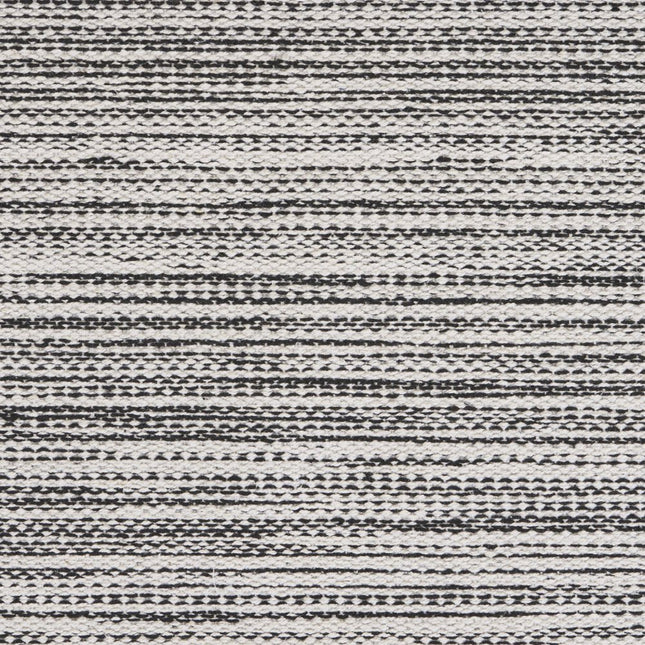 19" Set of Four Black And White Striped Cotton Placemats HomeRoots