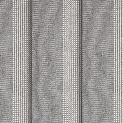 19" Set of Four Gray And White Striped Cotton Placemats HomeRoots