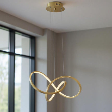 Gold Metal LED Dimmable Smart Enabled Chandelier HomeRoots