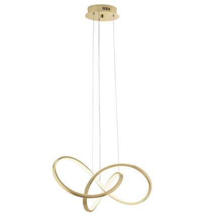 Gold Metal LED Dimmable Smart Enabled Chandelier HomeRoots
