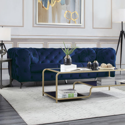 ACME 54900 Atronia Sofa, Blue Fabric