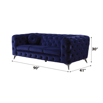 ACME 54900 Atronia Sofa, Blue Fabric