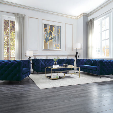 ACME 54900 Atronia Sofa, Blue Fabric