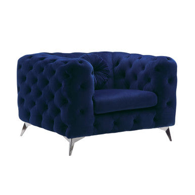 ACME 54902 Atronia Chair, Blue Fabric ACME Furniture