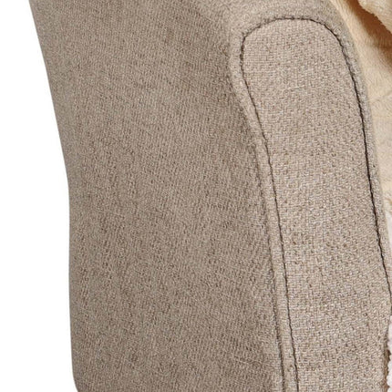 King Cream Fleece Knitted Plush Blanket HomeRoots