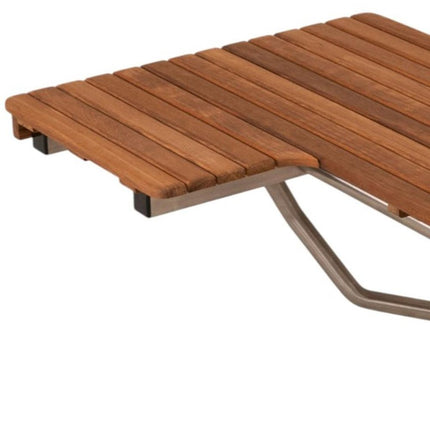 14" X 30" Brown Teak Rectangular Shower Bench HomeRoots