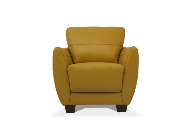 ACME 54947 Valeria Chair, Mustard Leather  1