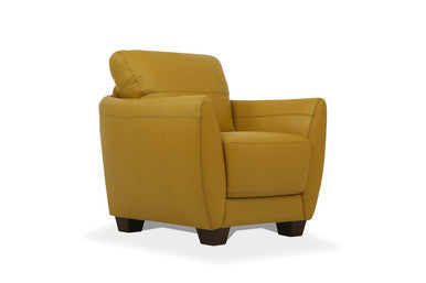 ACME 54947 Valeria Chair, Mustard Leather ACME Furniture