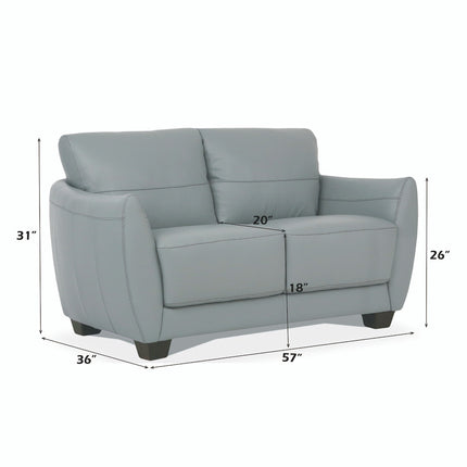 ACME 54951 Valeria Loveseat, Watery Leather  3