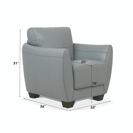 ACME 54952 Valeria Chair, Watery Leather  4
