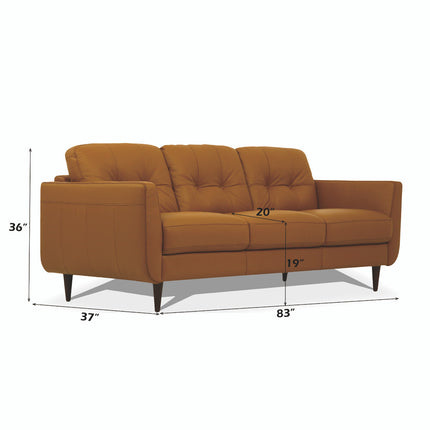 ACME 54955 Radwan Sofa, Camel Leather