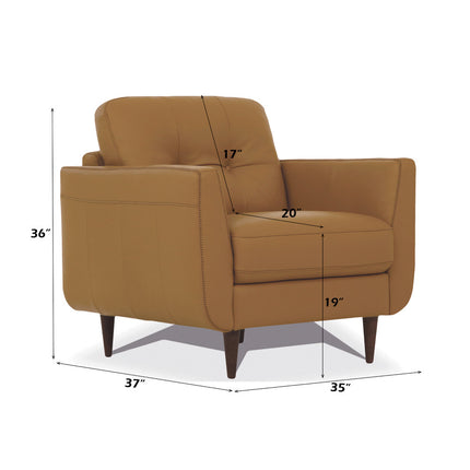 ACME 54957 Radwan Chair, Camel Leather