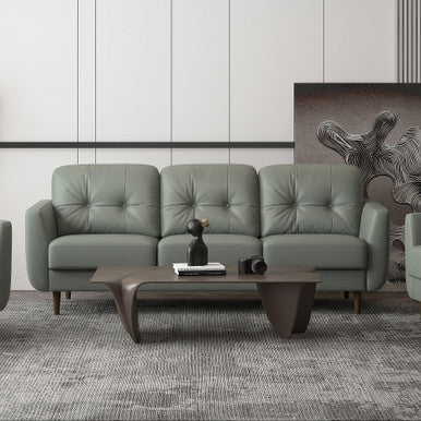 ACME 54960 Radwan Sofa, Pesto Green Leather ACME Furniture