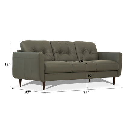 ACME 54960 Radwan Sofa, Pesto Green Leather