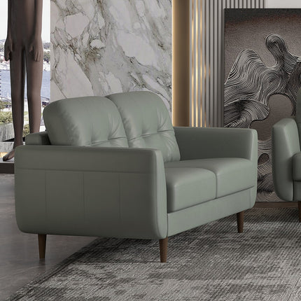 ACME 54961 Radwan Loveseat, Pesto Green Leather