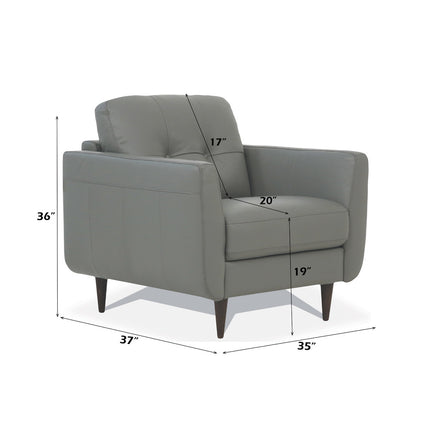 ACME 54962 Radwan Chair, Pesto Green Leather