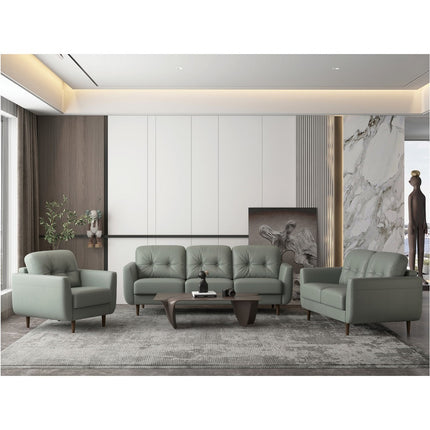 ACME 54962 Radwan Chair, Pesto Green Leather