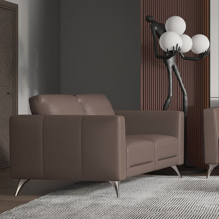 ACME 55001 Malaga Loveseat, Taupe Leather