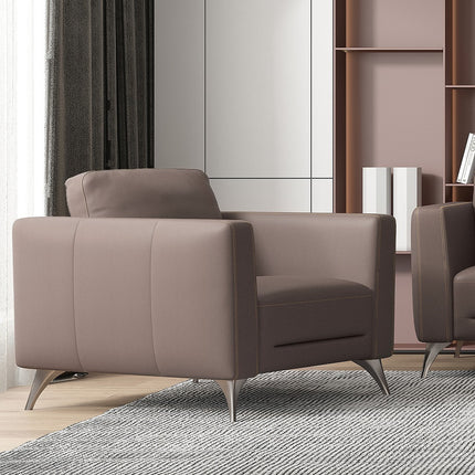 ACME 55002 Malaga Chair, Taupe Leather