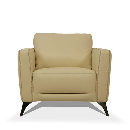 ACME 55007 Malaga Chair, Cream Leather
