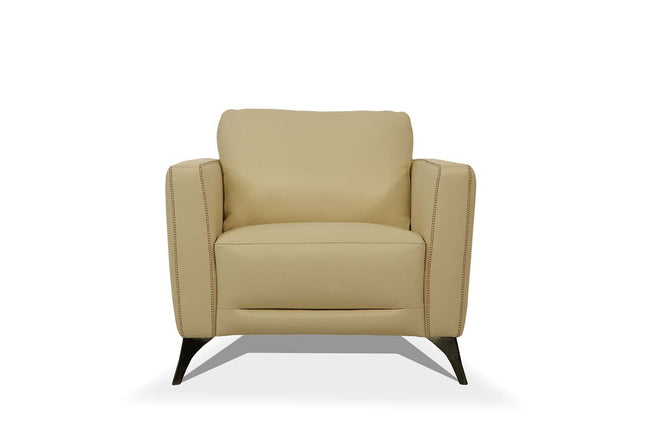 ACME 55007 Malaga Chair, Cream Leather