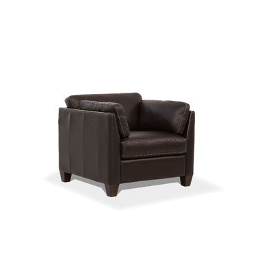ACME 55012 Matias Chair, Chocolate Leather ACME Furniture