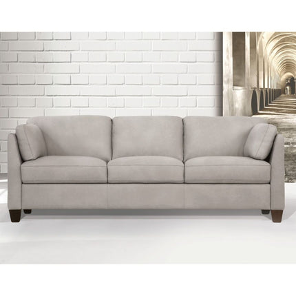 ACME 55015 Matias Sofa, Dusty White Leather