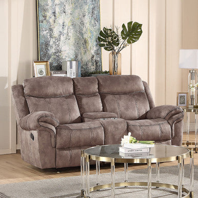 ACME 55020 Zubaida Sofa, 2-Tone Chocolate Velvet ACME Furniture