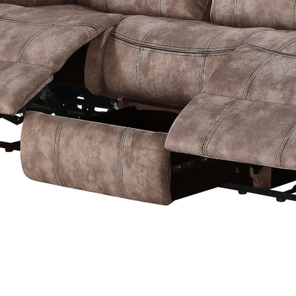 ACME 55020 Zubaida Sofa, 2-Tone Chocolate Velvet  7