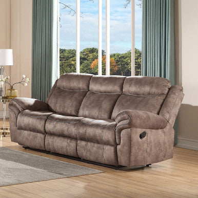 ACME 55021 Zubaida Loveseat, 2-Tone Chocolate Velvet ACME Furniture