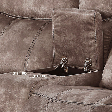ACME 55021 Zubaida Loveseat, 2-Tone Chocolate Velvet  7