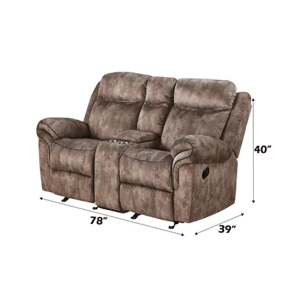 ACME 55021 Zubaida Loveseat, 2-Tone Chocolate Velvet  9