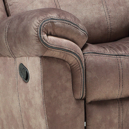 ACME 55022 Zubaida Recliner, 2-Tone Chocolate Velvet  6