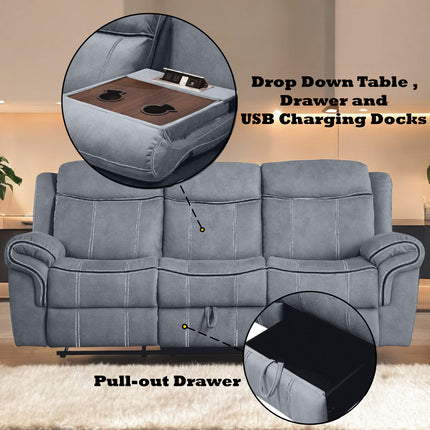 ACME 55025 Zubaida Sofa, 2-Tone Gray Velvet  7