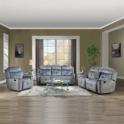 ACME 55032 Mariana Recliner, Silver Gray Fabric