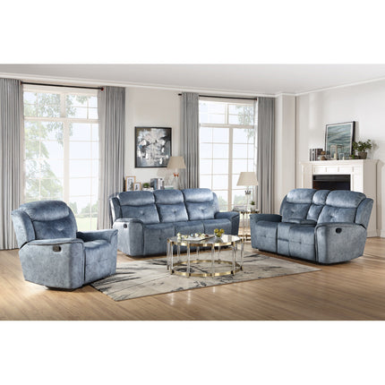 ACME 55035 Mariana Sofa, Silver Blue Fabric
