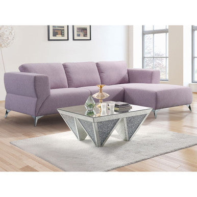 ACME 55090 Josiah Sectional Sofa, Pale Berries Fabric ACME Furniture