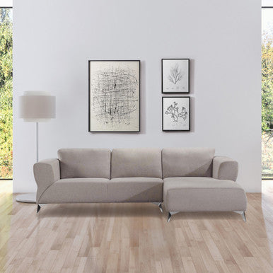 ACME 55095 Josiah Sectional Sofa, Sand Fabric ACME Furniture