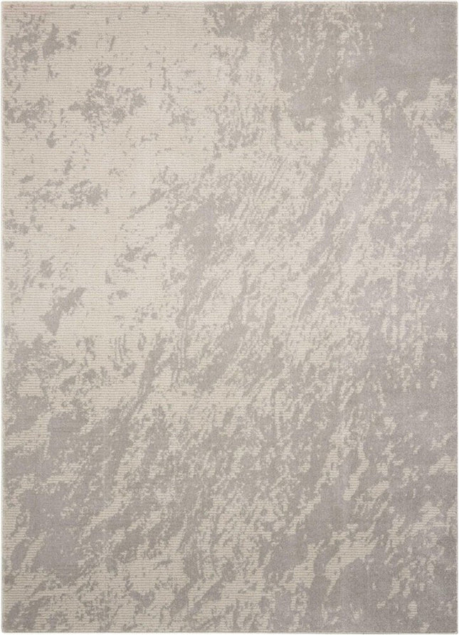 9' X 13' Gray Abstract Power Loom Area Rug HomeRoots