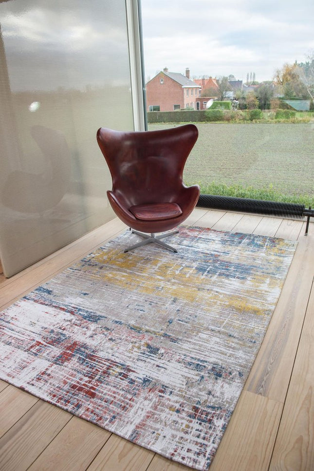 10' White Abstract Runner Rug HomeRoots